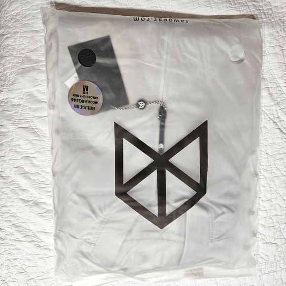 ✨NWT Rawgear bomber jacket Light Gray - Picture 4 of 6